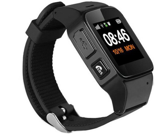 Ceas GPS Copii si Seniori iUni U100 Plus, Telefon incorporat, Pedometru, Wi-Fi, Notificari, Black